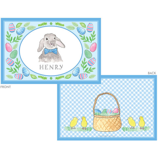 Blue Bunny Laminated Placemat